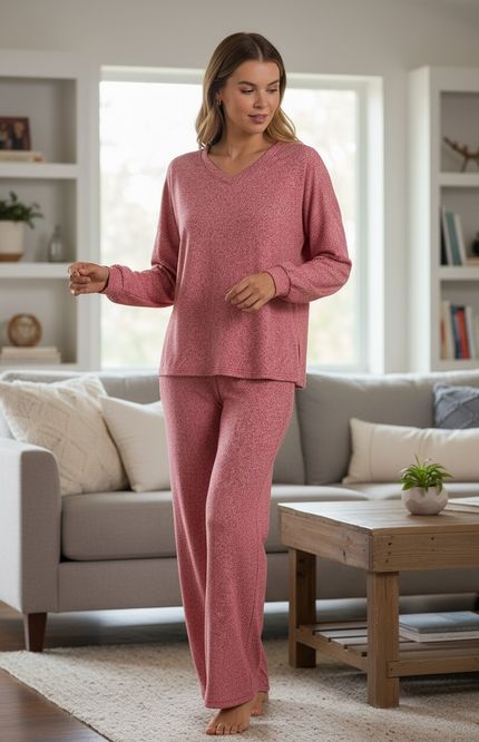 Unmatched Soft Lounge Set - DK Red
