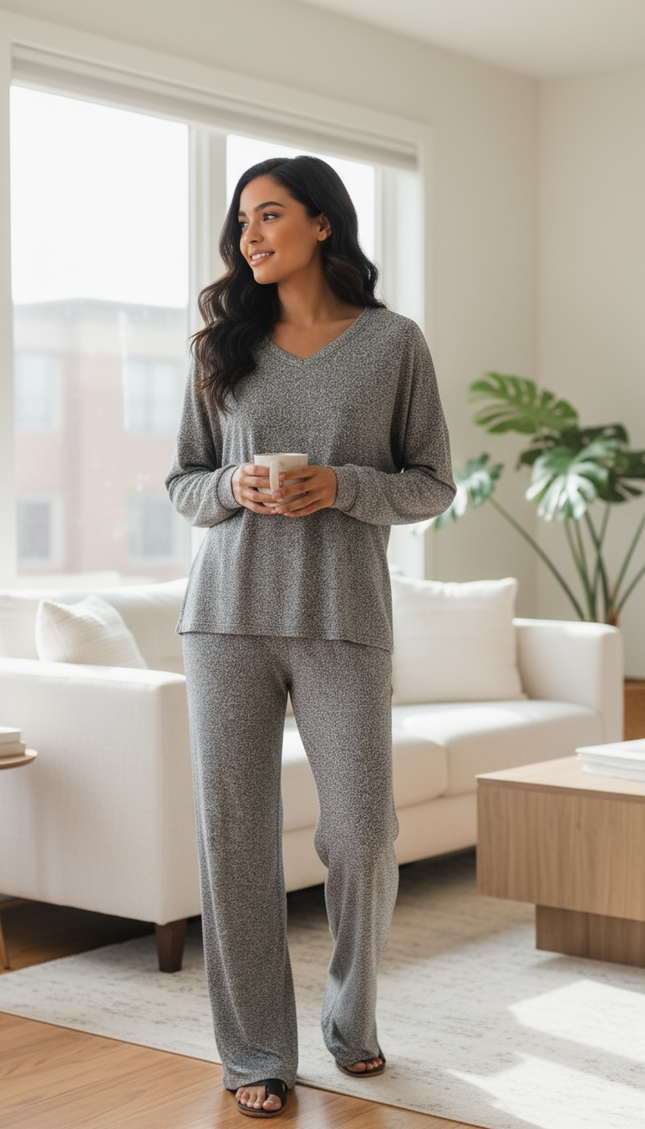 Unmatched Soft Lounge Set - Black/Grey
