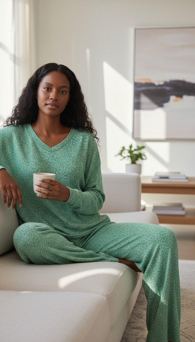 Unmatched Soft Lounge Set - DK Green