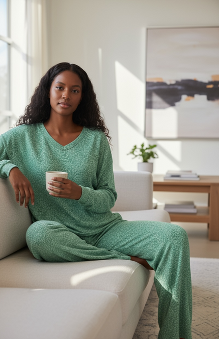 Unmatched Soft Lounge Set - DK Green