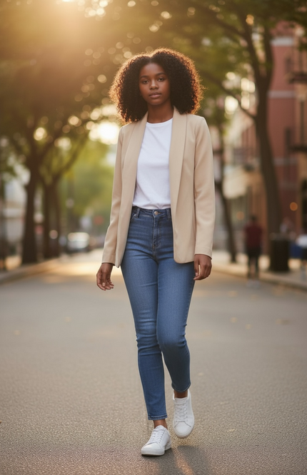 The Unmatched Blazer with Lining - Light Mocha