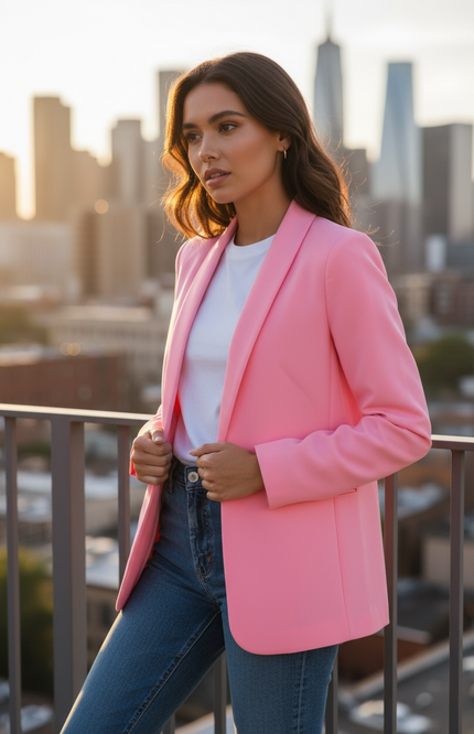 The Unmatched Blazer with Lining - Pink