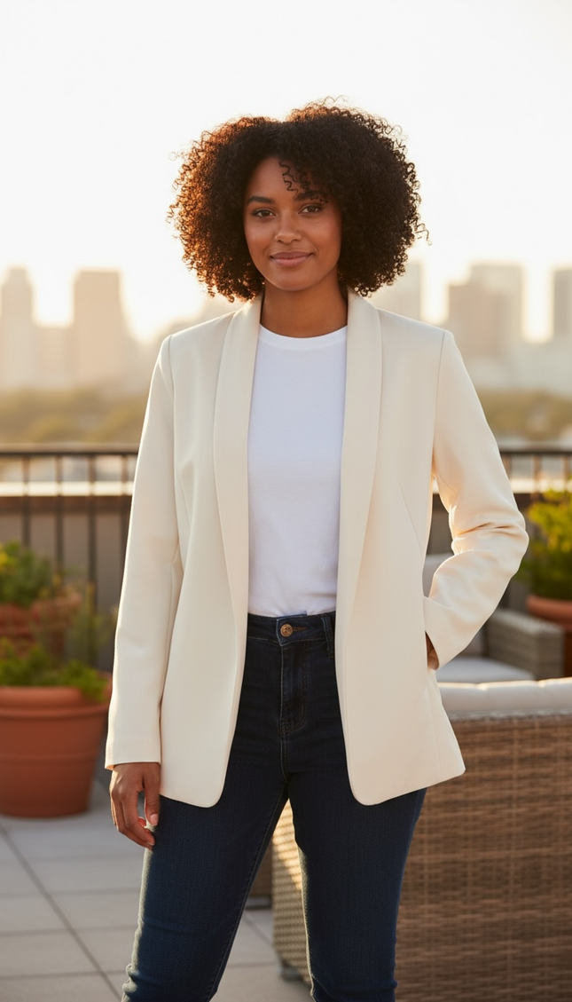 The Unmatched Blazer with Lining - Cream
