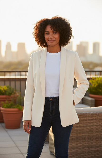 The Unmatched Blazer with Lining - Cream
