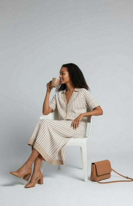 Coastal Charm Midi Dress