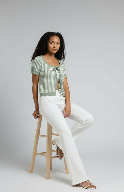 Chic Tie-Front Knit Cardigan