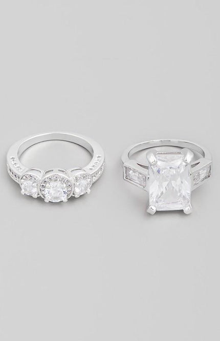 IVANA Ring Set (Silver/Gold)