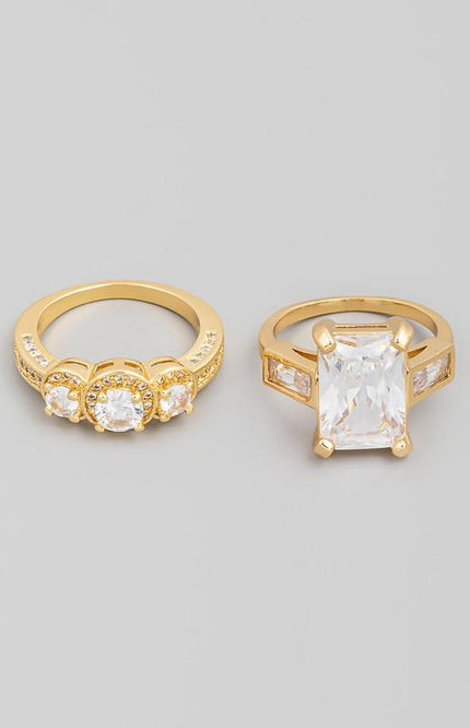 IVANA Ring Set (Silver/Gold)