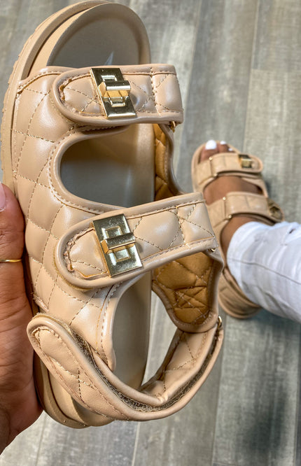 Unmatched Casual Vibes Dad Sandals - Cognac