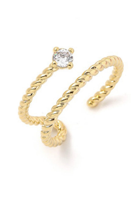 Unmatched Diamond Wrap Ring (Gold/Silver)